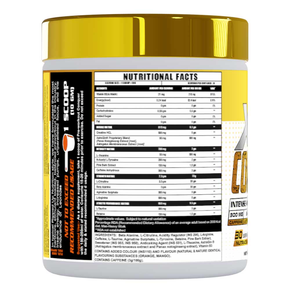 3 - Ripped Up Nutrition Conquer Xtreme Pre-Workout,  0.66 lb  Watermelon 