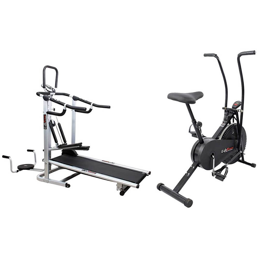 Price Bike Treadmills Lifeline Fitness Combo In Deluxe Treadmill