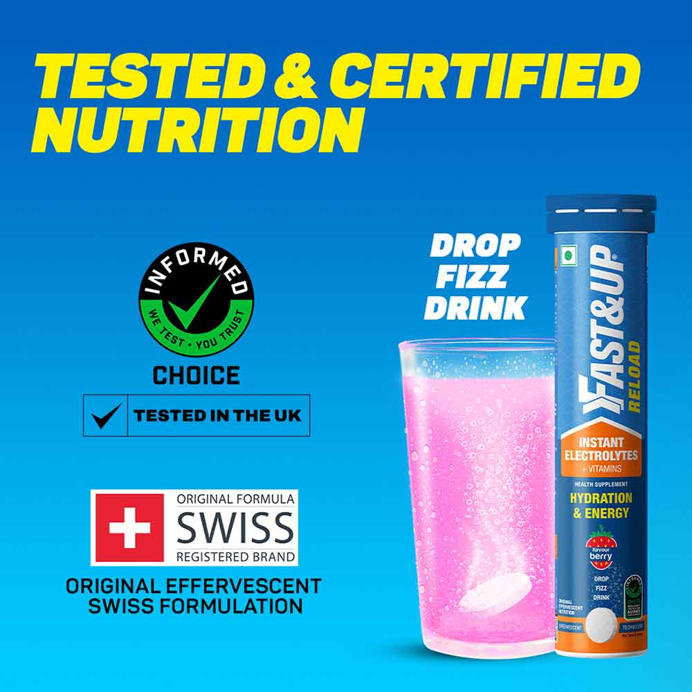 6 - Fast & Up Hydration Reload,  20 tablet(s)  Berry (Pack of 2) 