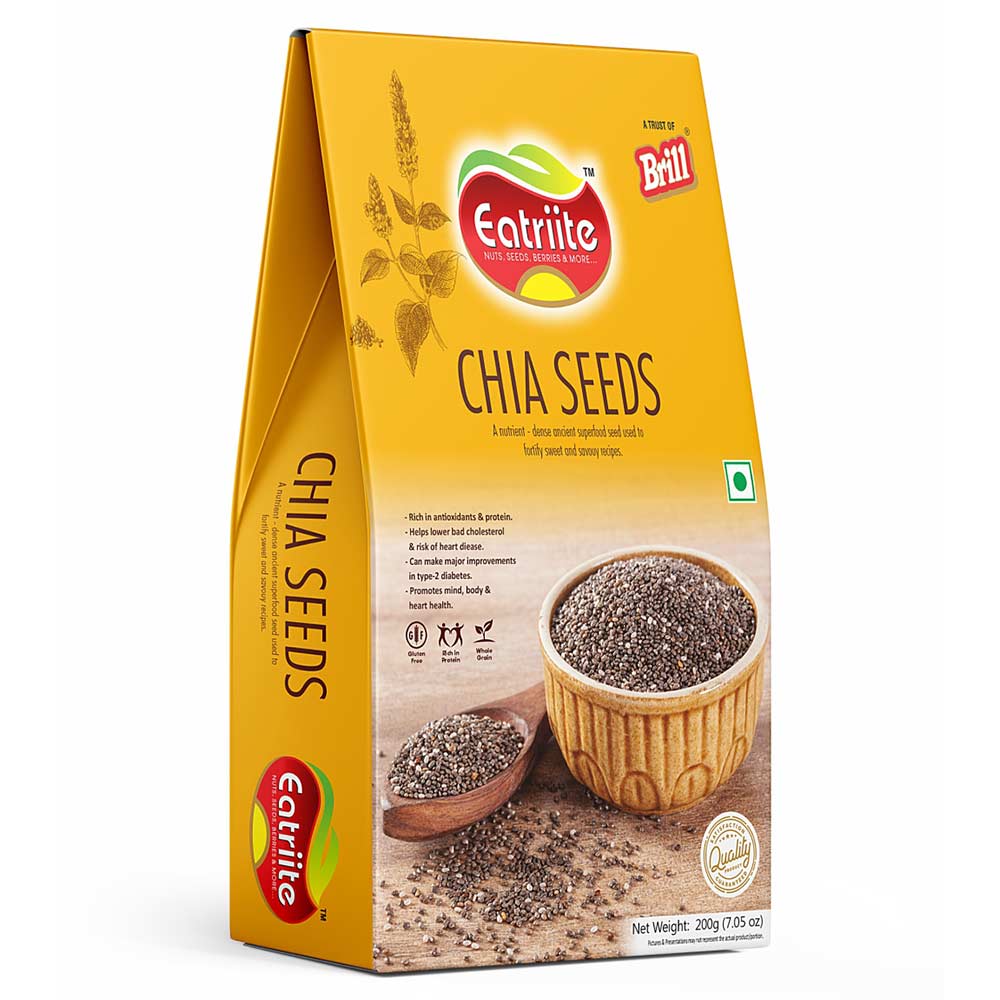 1 - Eatriite Chia Seeds,  200 g  Unflavoured 