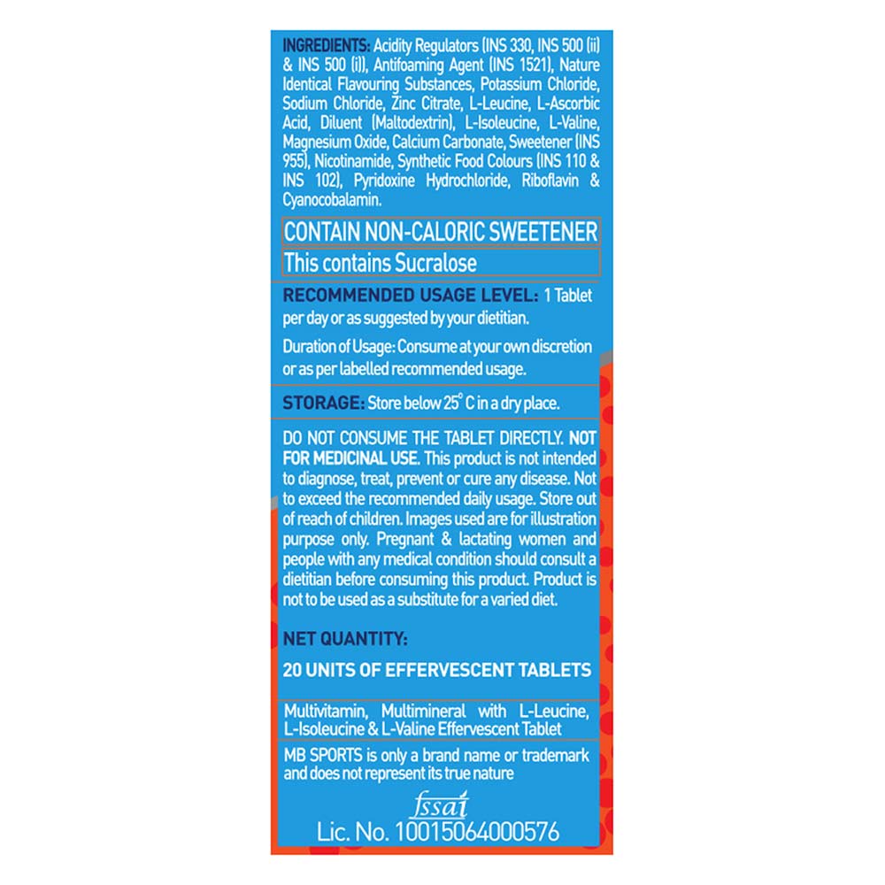 8 - MB Fuel One Sports Hydr8 OP,  20 tablet(s)  Mango 