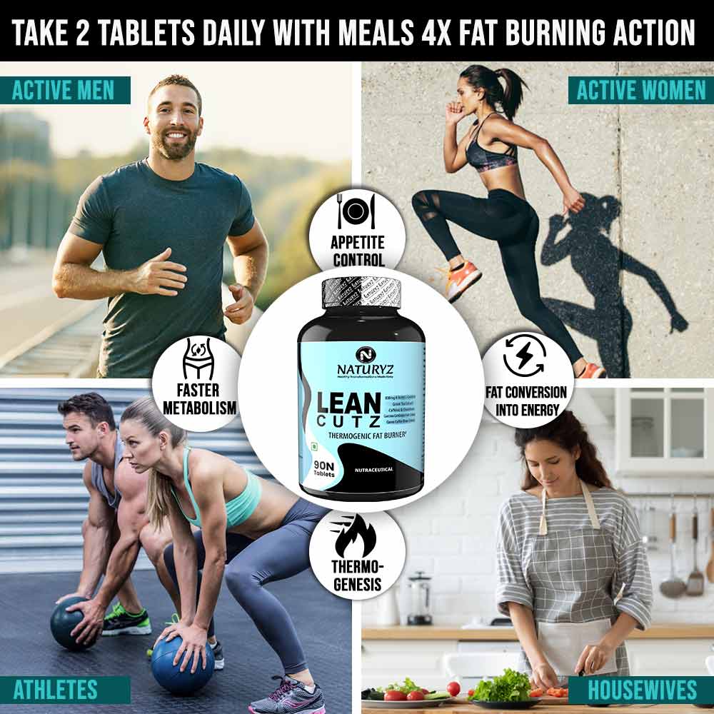 13 - Naturyz LEAN CUTZ Thermogenic Fat Burner 90 Tablets & Triple Strength Green Coffee Bean Extract Combo,  450 ml  Unflavoured & Orange 