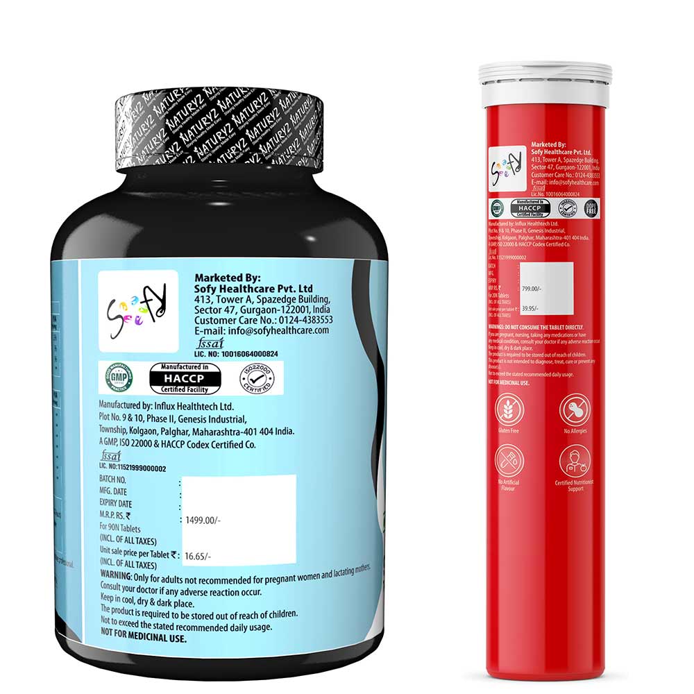 3 - Naturyz LEAN CUTZ Thermogenic Fat Burner 90 Tablets & Apple Cider Vinegar 20 Tablets Combo,  2 Piece(s)/Pack  Unflavoured & Apple 