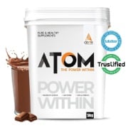 AS-IT-IS Nutrition ATOM Whey Protein with Enzymes, 5 kg (11 lb), Double Rich Chocolate