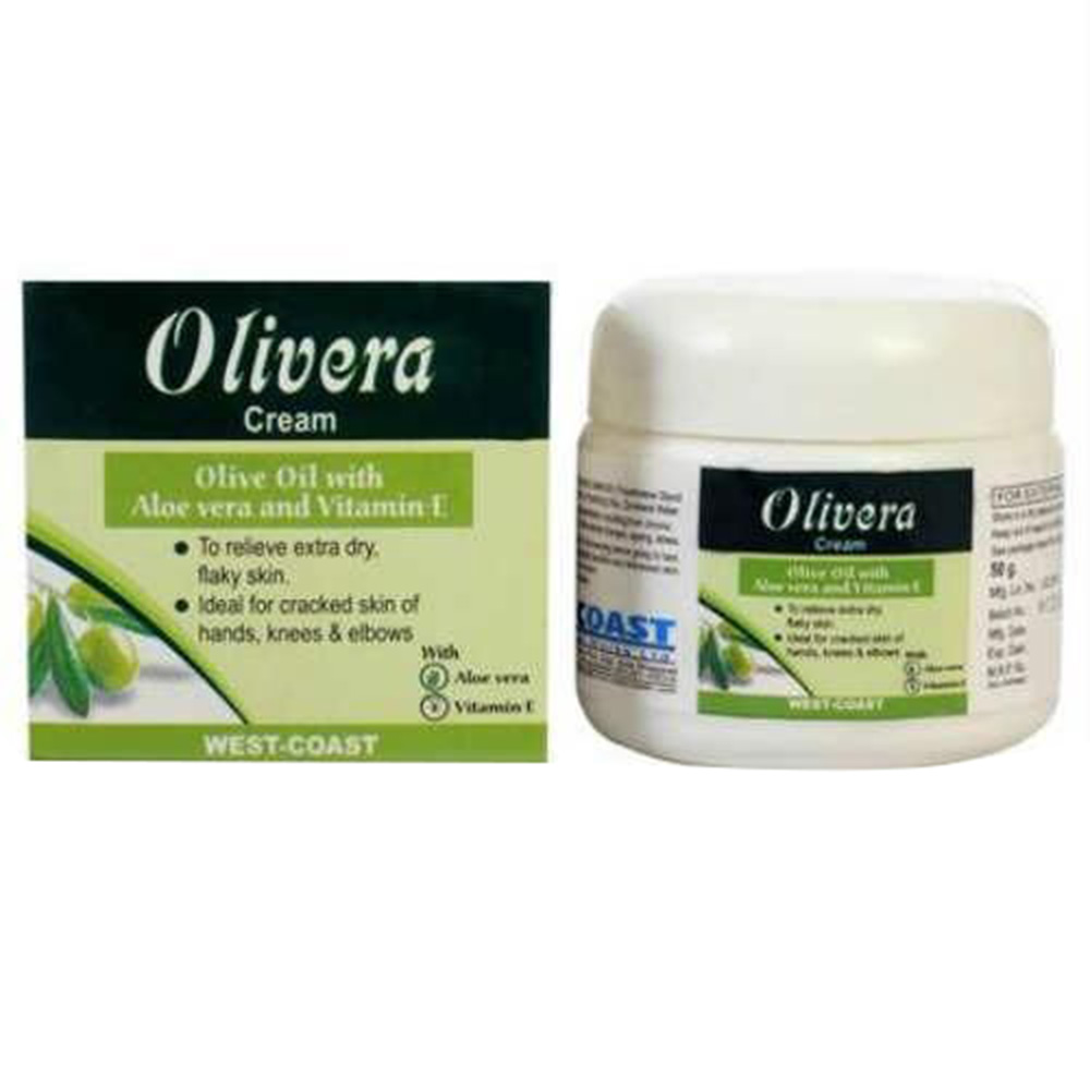 1 - West Coast Olivera Cream,  50 g  Olive Oil with Aloevera & Vitamin E 