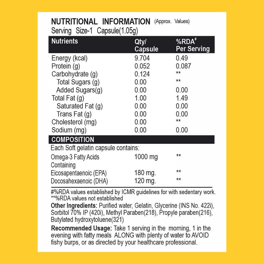 3 - Healthfarm Omega 3 Fish Oil,  30 capsules 
