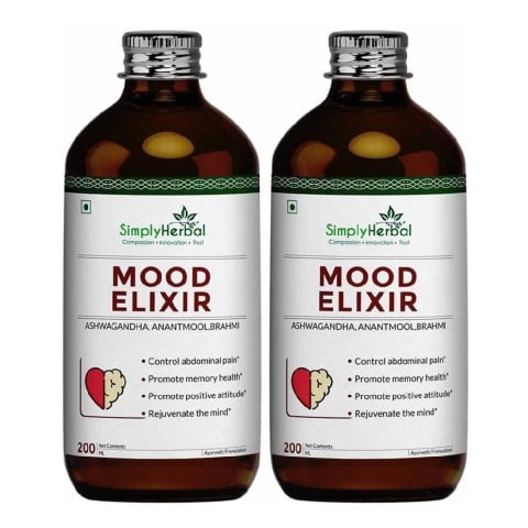 Simply Herbal Mood Elixir (Pack of 2),  450 ml 