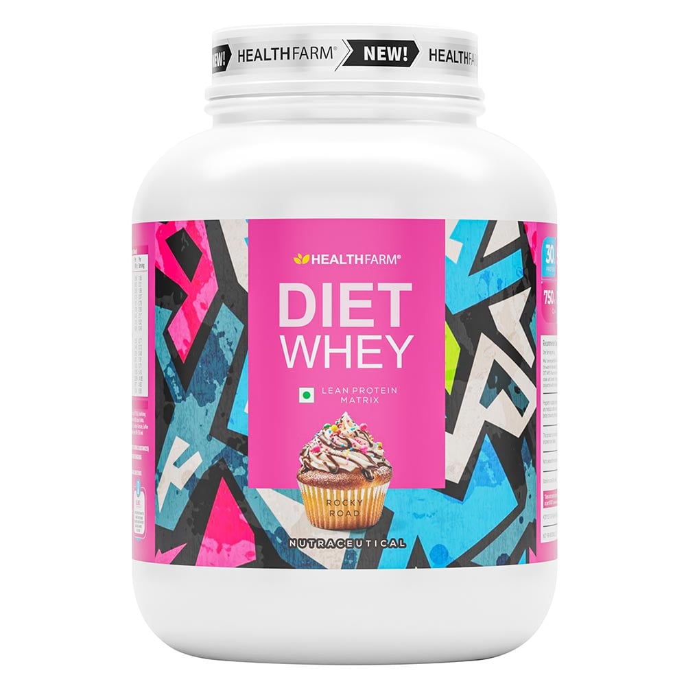 1 - Healthfarm Diet Whey,  4.4 lb  Rocky Road 