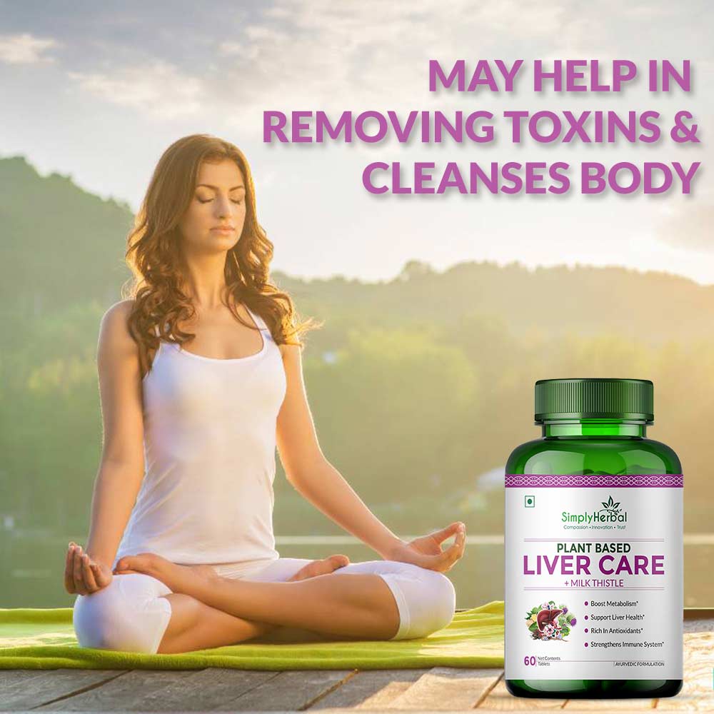 7 - Simply Herbal Plant Based Liver Detox + Milk Thistle (Pack of 2),  60 capsules 