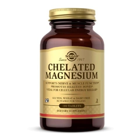 1 - Solgar Chelated Magnesium,  Unflavoured  100 tablet(s) 