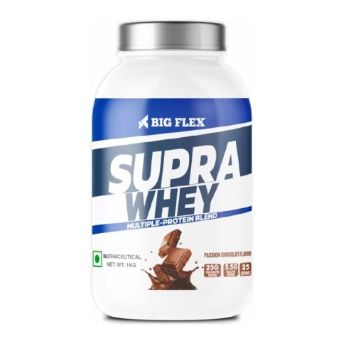 1 - Big Flex Supra Whey Multi-Blend Protein,  2.2 lb  Passion Chocolate 