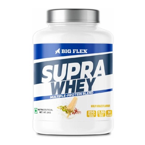 1 - Big Flex Supra Whey Multi-Blend Protein,  4.4 lb  Kulfi Kraze 