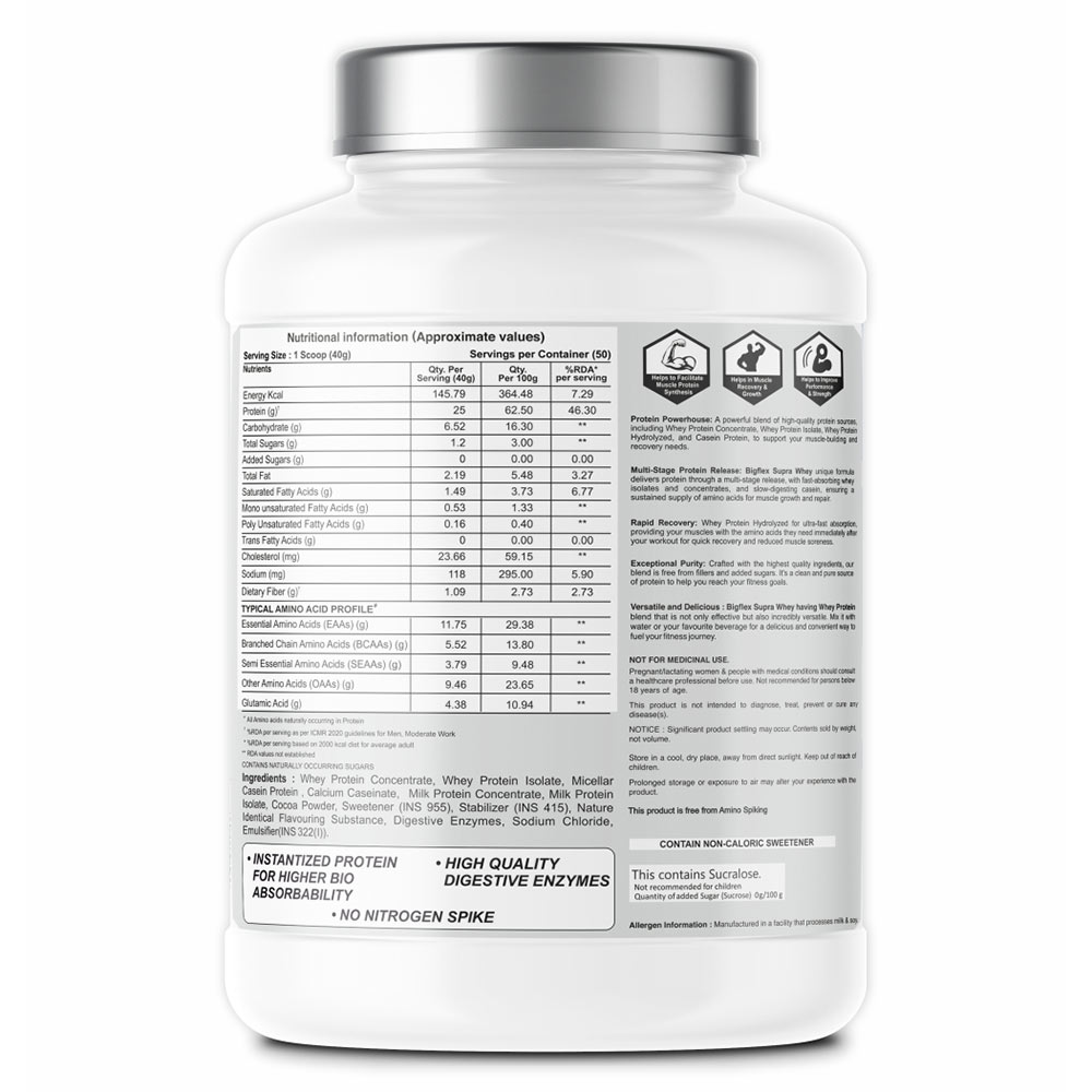 6 - Big Flex Supra Whey Multi-Blend Protein,  4.4 lb  Coffee Shake 