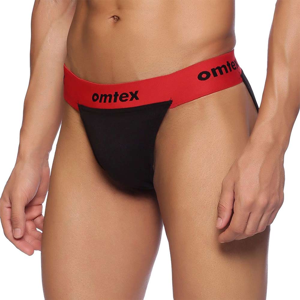 2 - Omtex Rio Supporter Back Covered for Men,  Medium  Red 