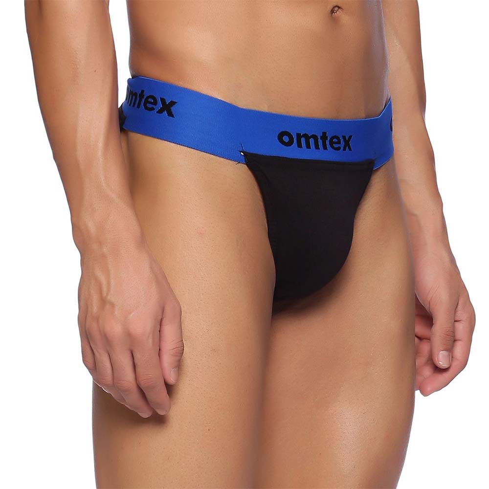 3 - Omtex Rio Supporter Back Covered for Men,  XS  Blue 