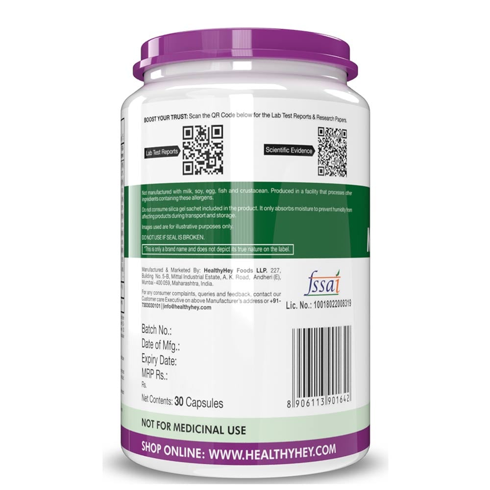 3 - HealthyHey Nutrition Natural Multivitamin,  30 veggie capsule(s)  Unflavoured 