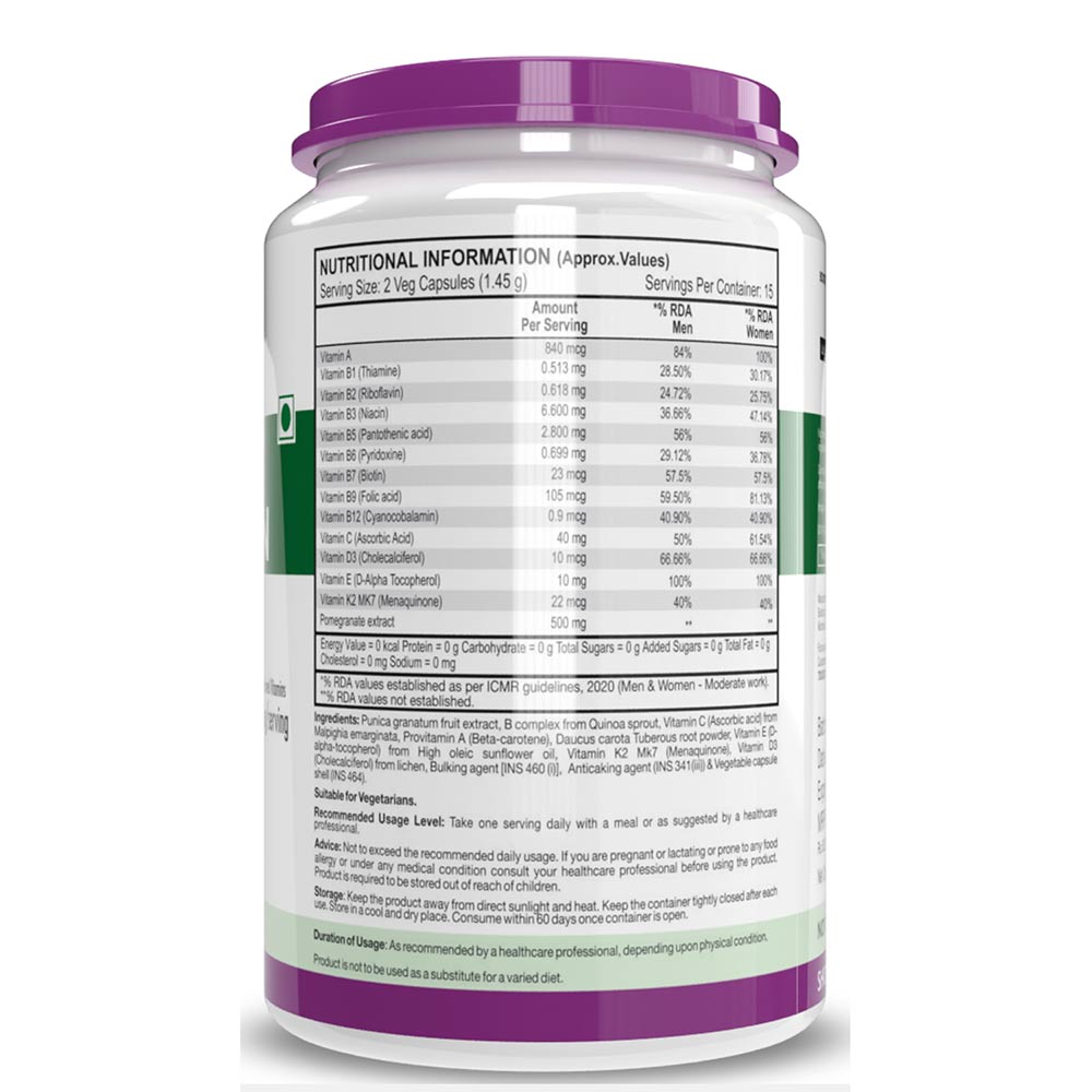 2 - HealthyHey Nutrition Natural Multivitamin,  30 veggie capsule(s)  Unflavoured 