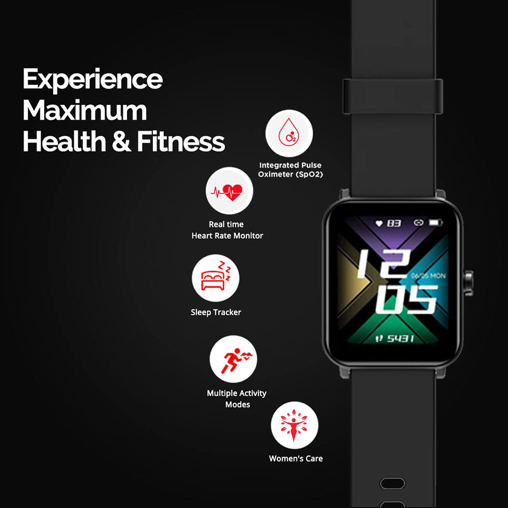 2 - GOQii Smart Vital MAX SpO2,  Black 
