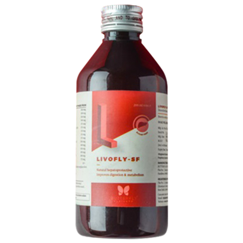 Butterfly Ayurveda Livofly SF Syrup,  200 ml 