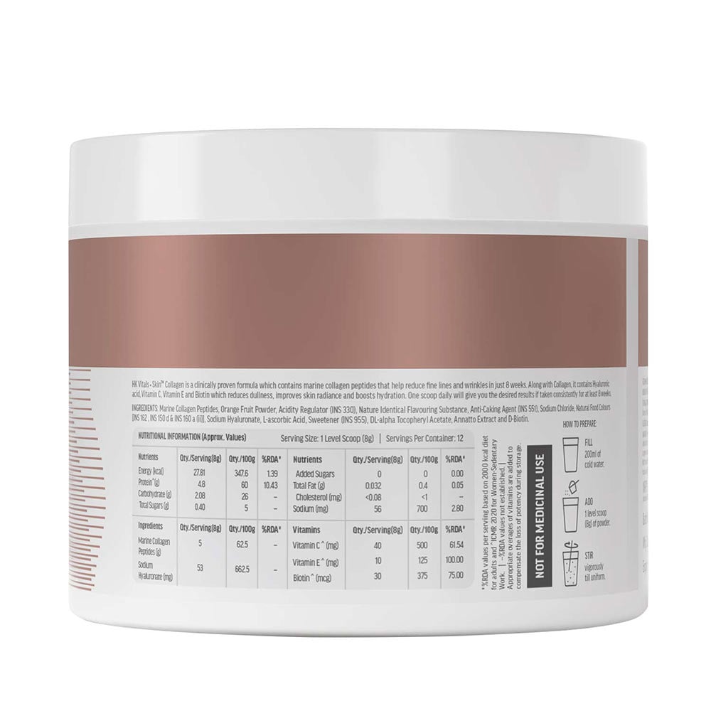 HealthKart HK Vitals Skin Radiance Collagen 100 g Orange - Pack of 2