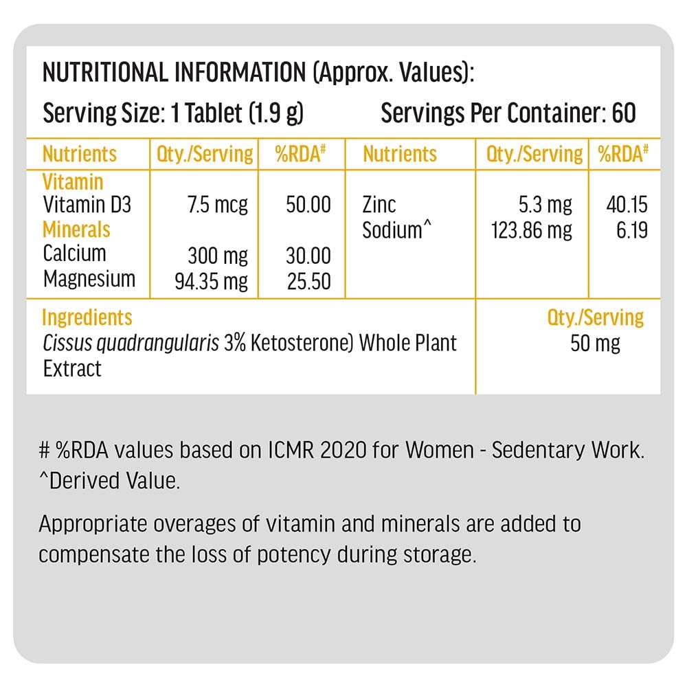 7 - HK Vitals Calcium with Mag Zinc & Vit D3 by HealthKart,  60 tablet(s)  Unflavoured 