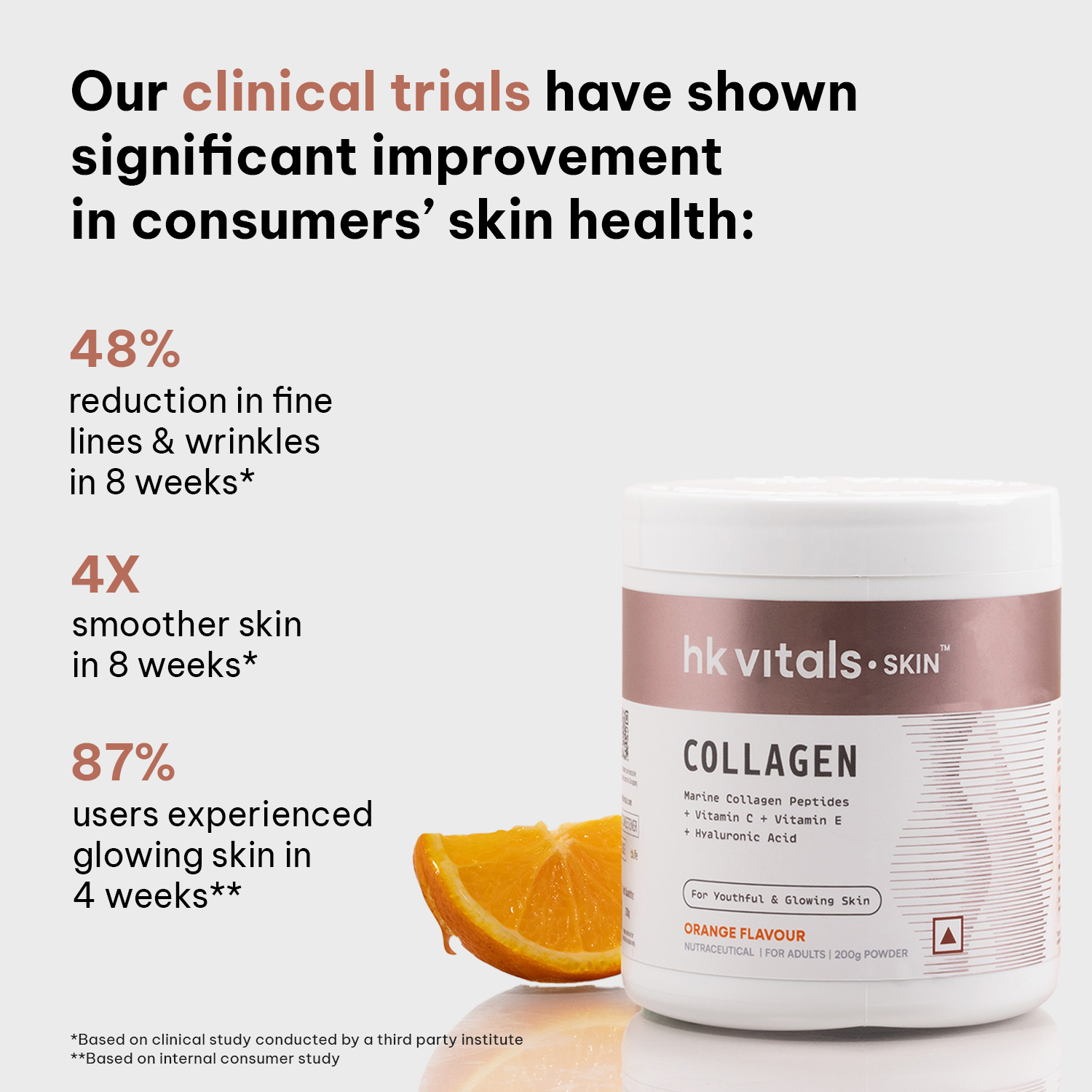 19 - HK Vitals Collagen 200g and Biotin Combo,  Orange + Unflavoured  60 tablet(s) 