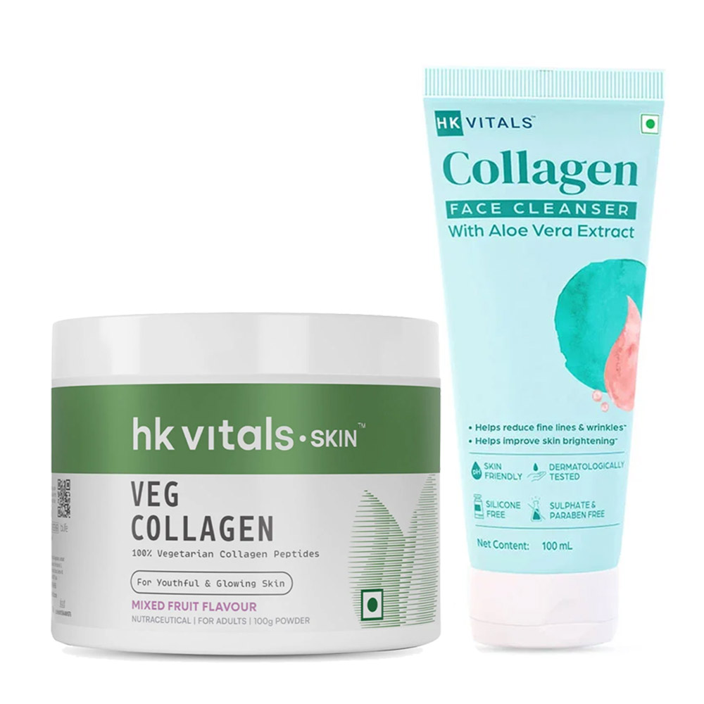 HK Vitals Skin Radiance Collagen 100 g Veg Mixed Fruit & Collagen Face Cleanser Combo
