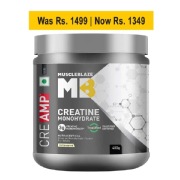 MuscleBlaze Creatine Monohydrate CreAMP, 400 g (0.88 lb)