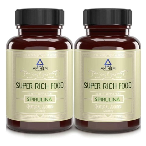 2 - Amihem Spirulina (Pack of 2),  30 capsules 