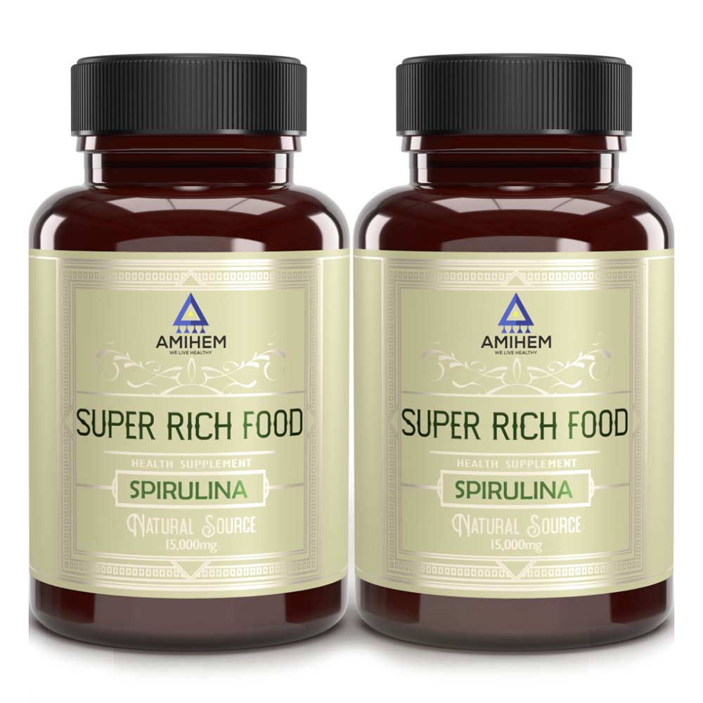 2 - Amihem Spirulina (Pack of 2),  30 capsules 