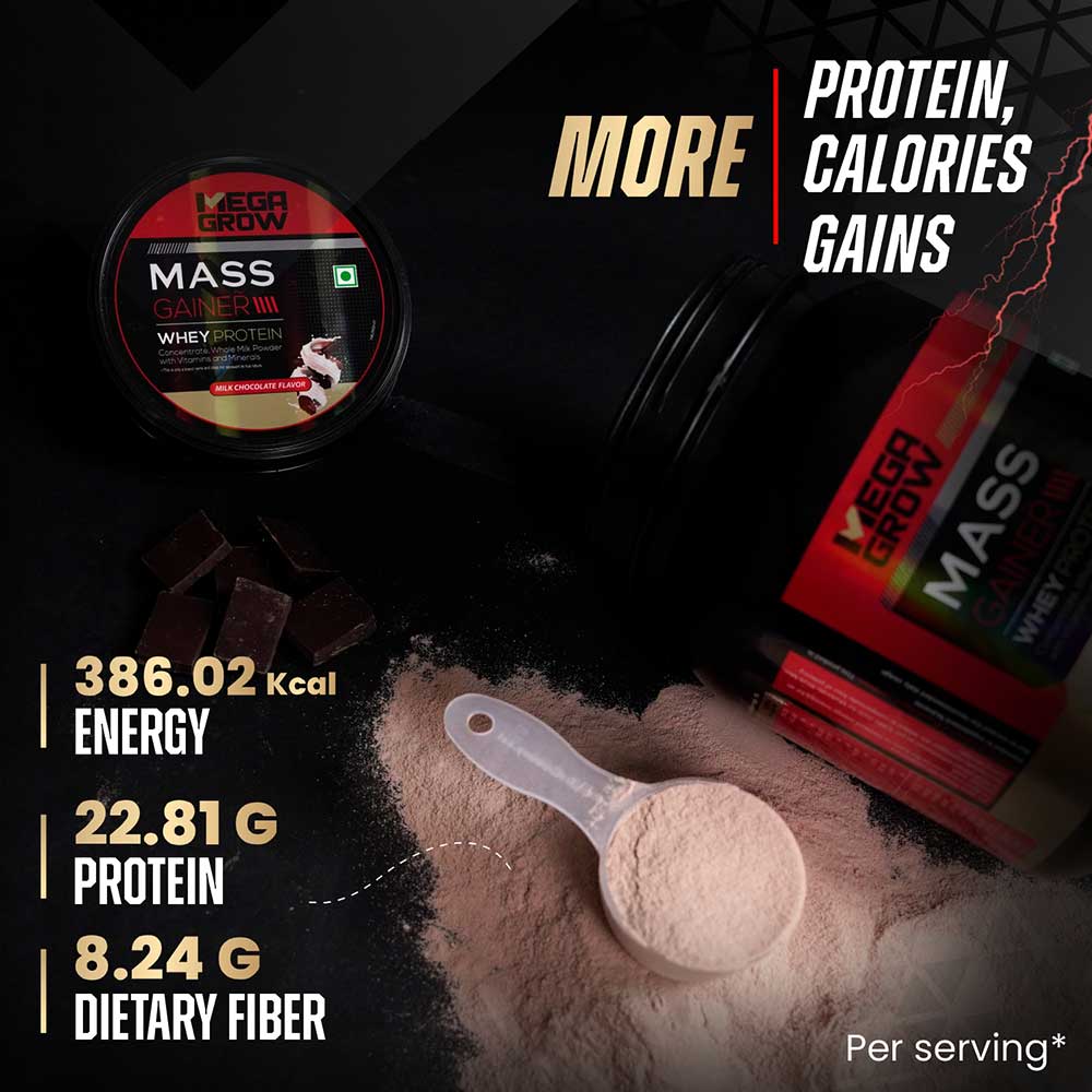 4 - Megagrow Mass Gainer High Calories Formula,  2.2 lb  Milk Chocolate 