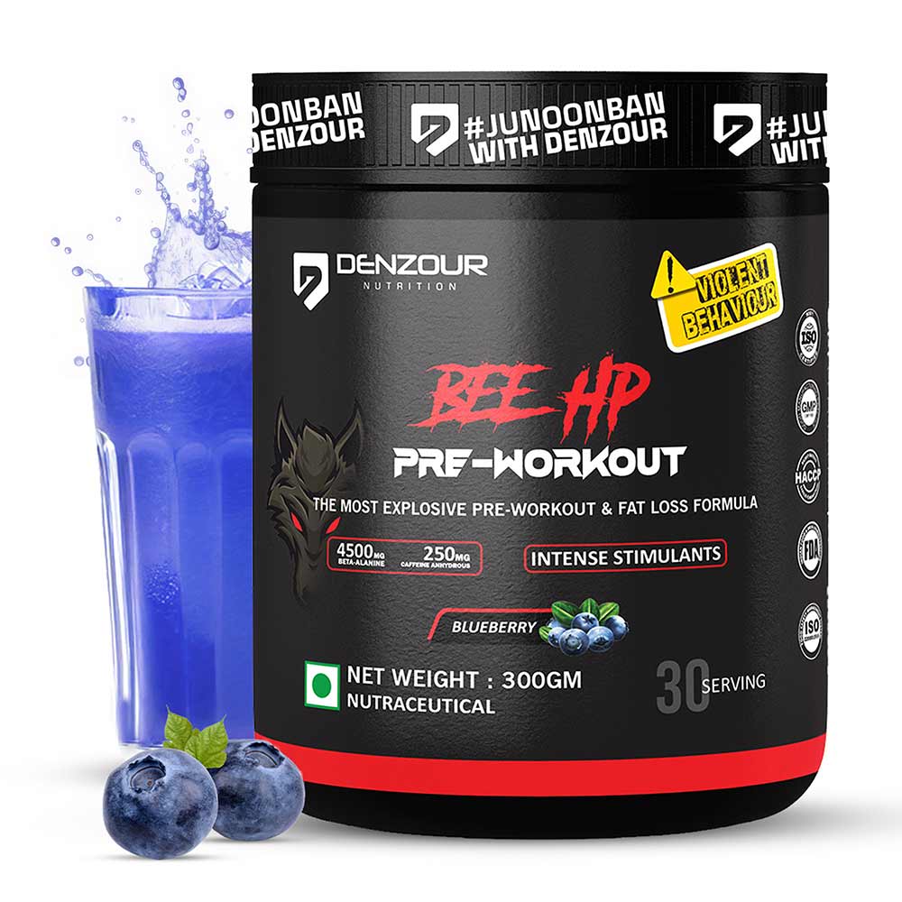 1 - Denzour Nutrition Bee Hp Pre-Workout,  0.66 lb  Blueberry 