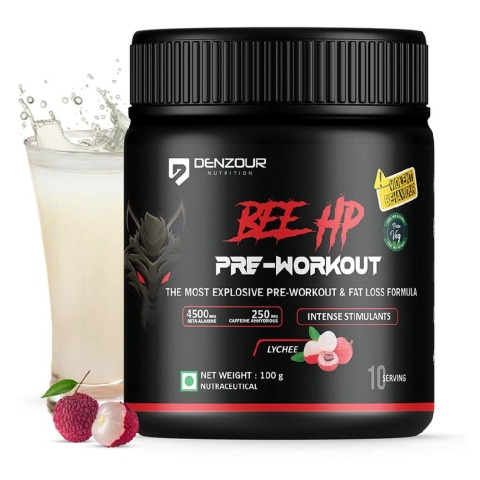 1 - Denzour Nutrition Bee Hp Pre-Workout,  0.22 lb  Lychee 
