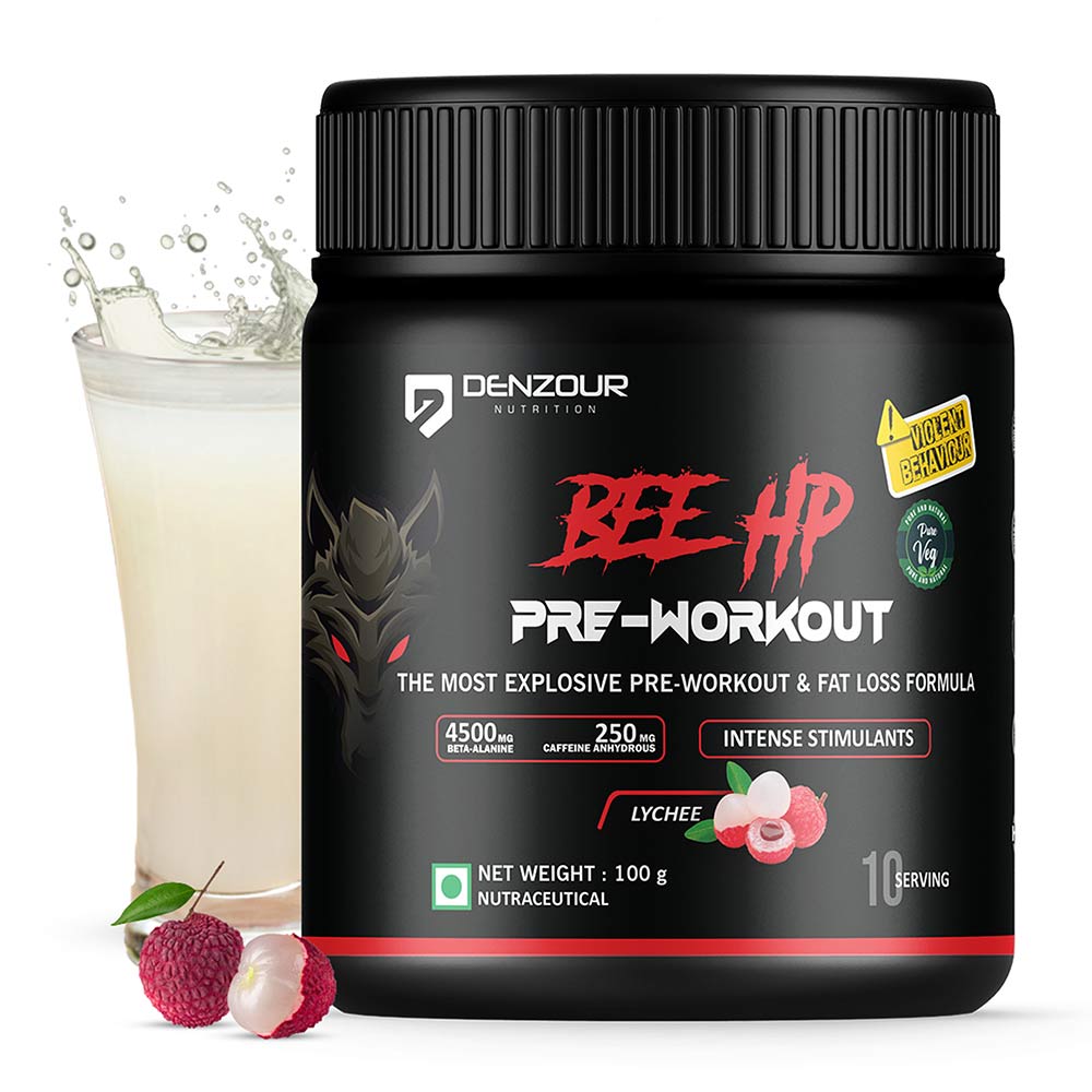 1 - Denzour Nutrition Bee Hp Pre-Workout,  0.22 lb  Lychee 