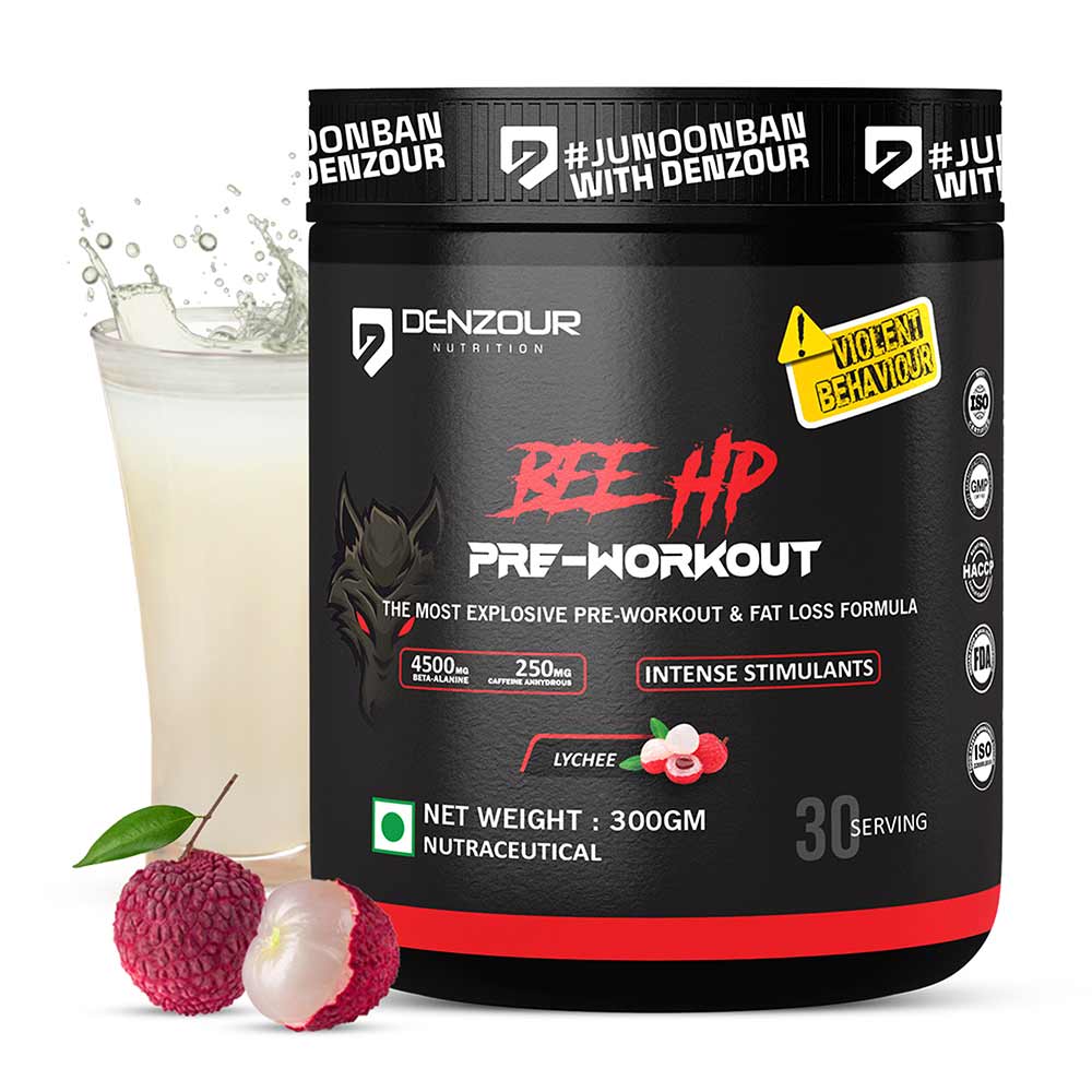 1 - Denzour Nutrition Bee Hp Pre-Workout,  0.66 lb  Lychee 