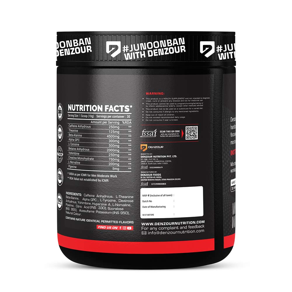 3 - Denzour Nutrition Bee Hp Pre-Workout,  0.66 lb  Blueberry 