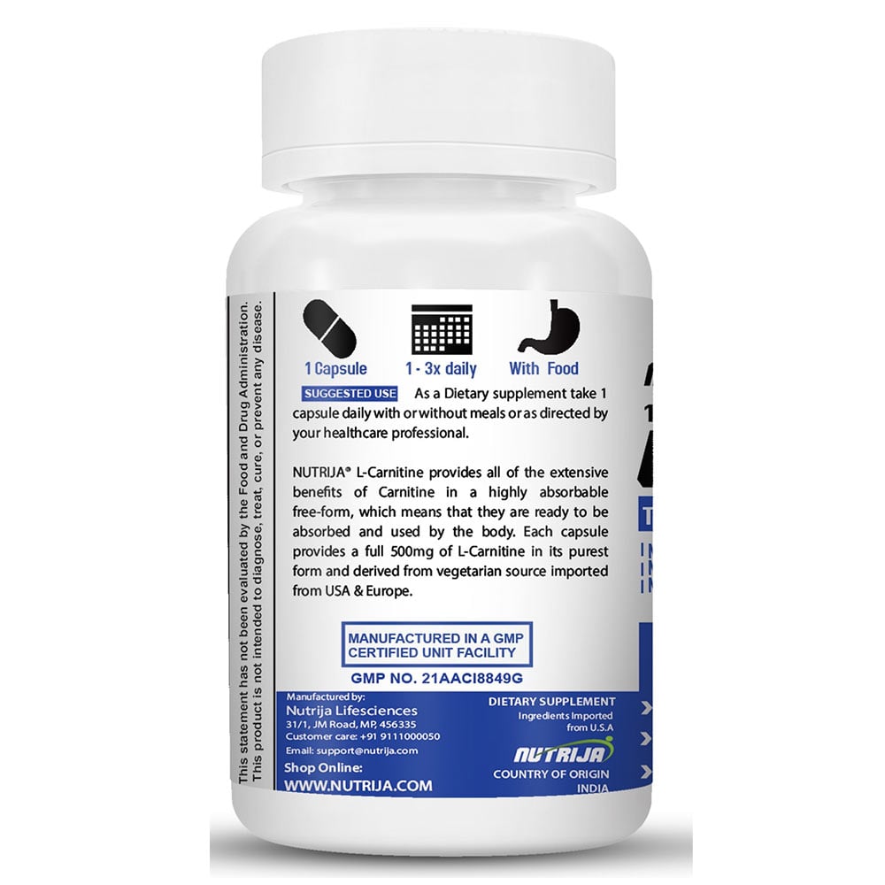 2 - NutriJa L-Carnitine,  60 capsules  Unflavoured 