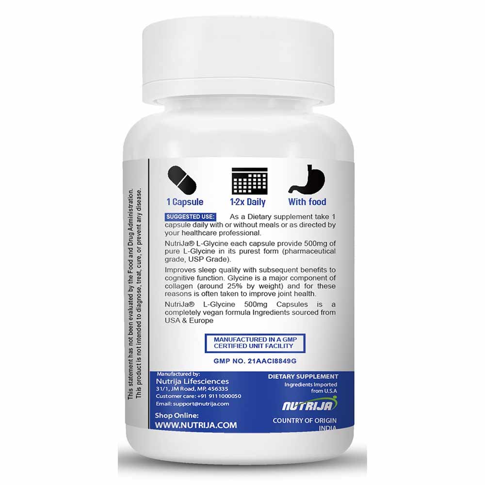2 - NutriJa L-Glycine,  60 capsules 