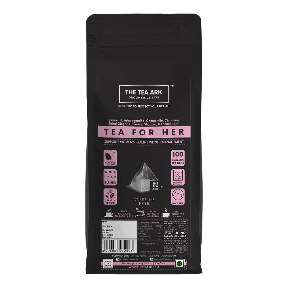 1 - The Tea Ark Spearmint Tea for PCOS,  100% Natural  100 Tea Bag(s) 