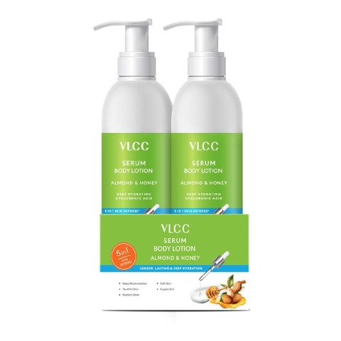 1 - VLCC Serum Body Lotion, 300 ml Almond & Honey (Buy 1 Get 1 Free)