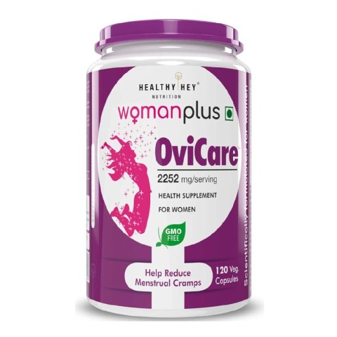 1 - HealthyHey Nutrition Woman Plus OviCare,  120 veggie capsule(s)  Unflavoured 