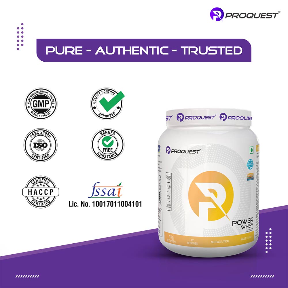4 - Proquest Power Whey Protein,  4.4 lb  Mango Rush 