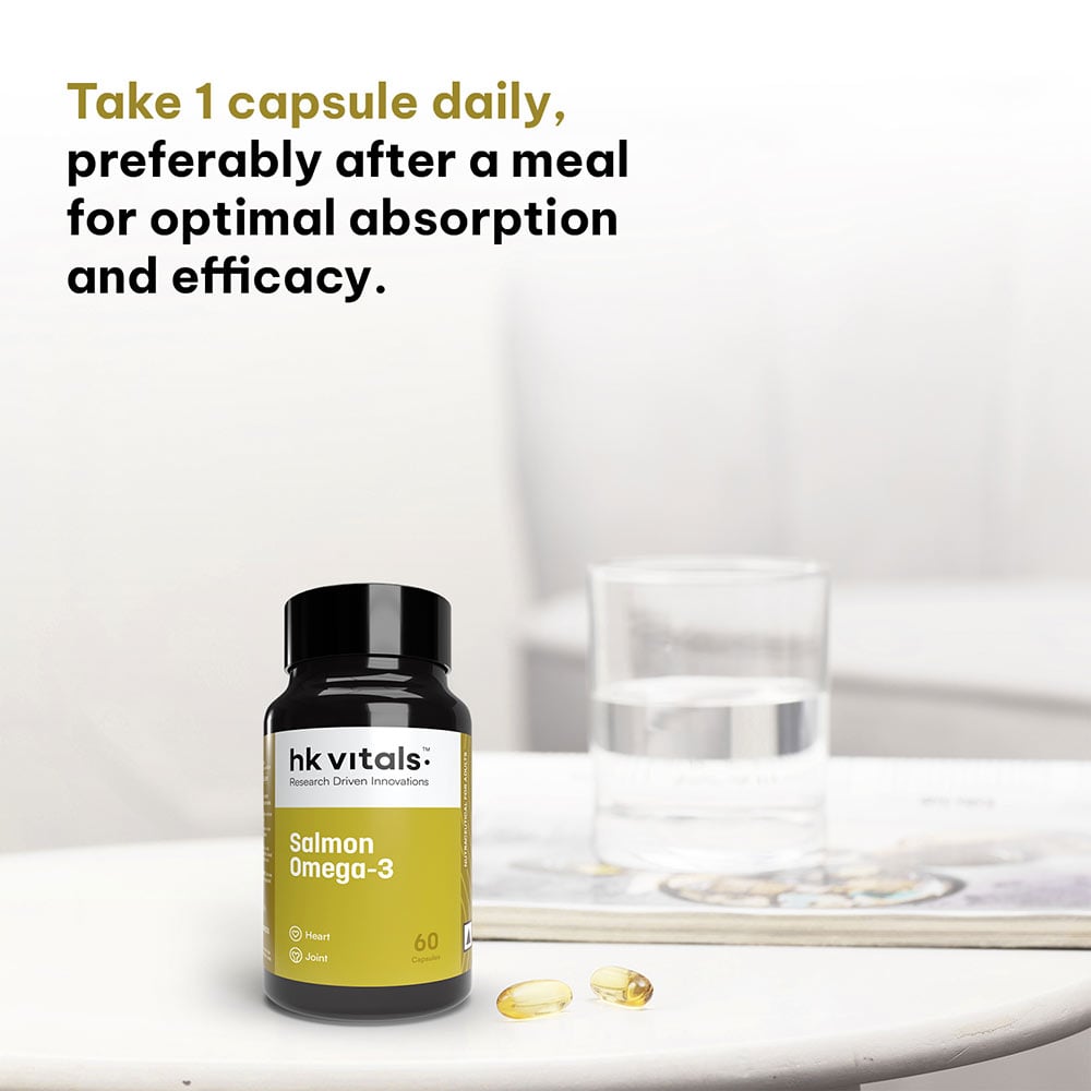 7 - HK Vitals Advanced Omega-3 with 360mg EPA & 240mg DHA,  60 capsules 