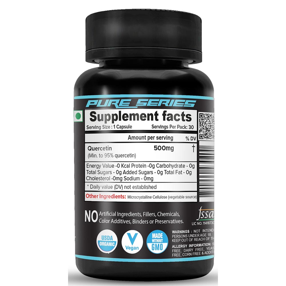3 - NutriJa Quercetin 500mg,  30 capsules 