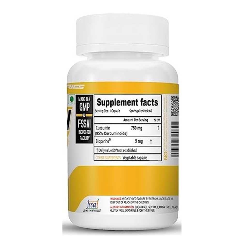 3 - NutriJa Curcumin 750mg,  60 capsules 