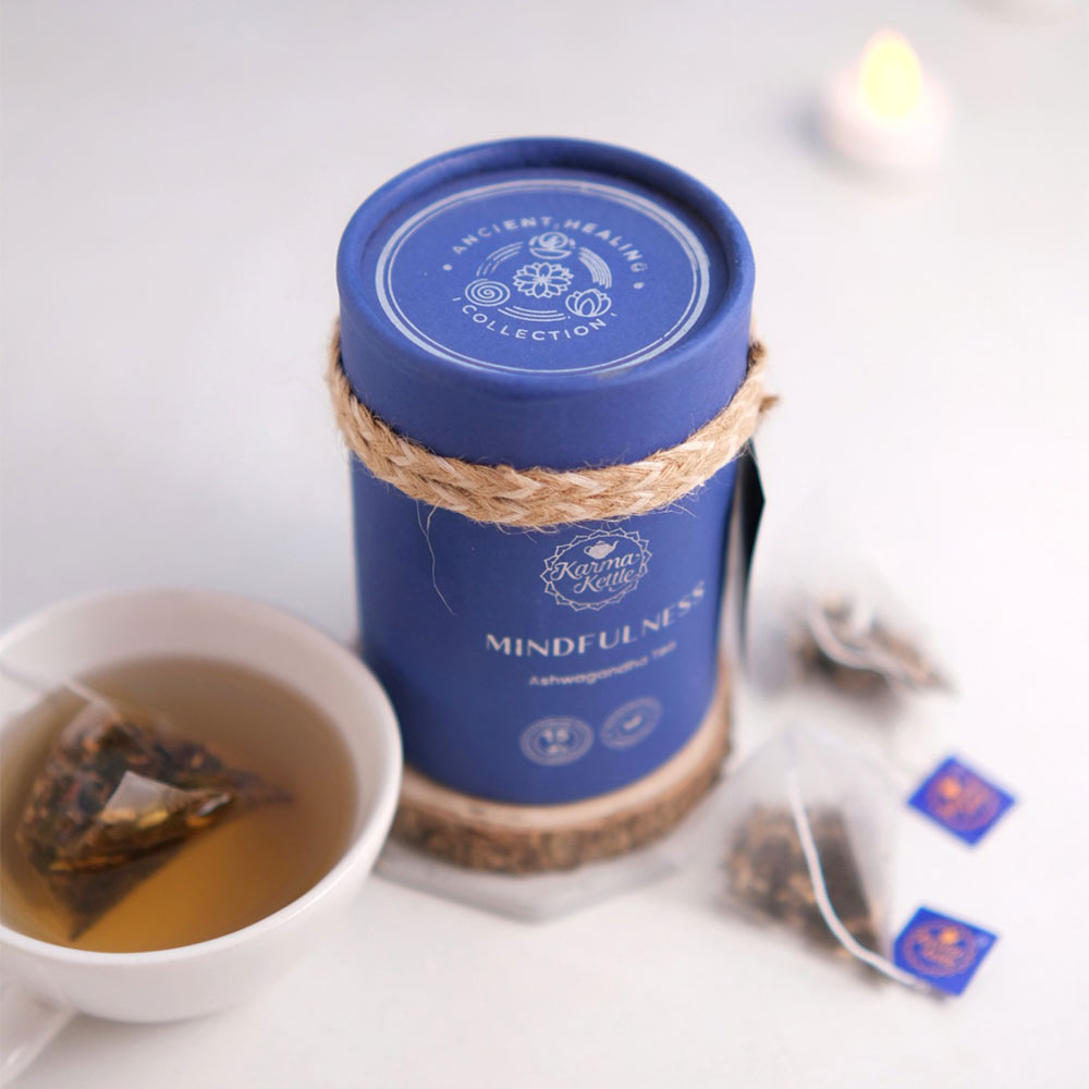 6 - Karma Kettle Mindfulness Ashwagandha Tea,  Natural  15 Tea Bag(s) 