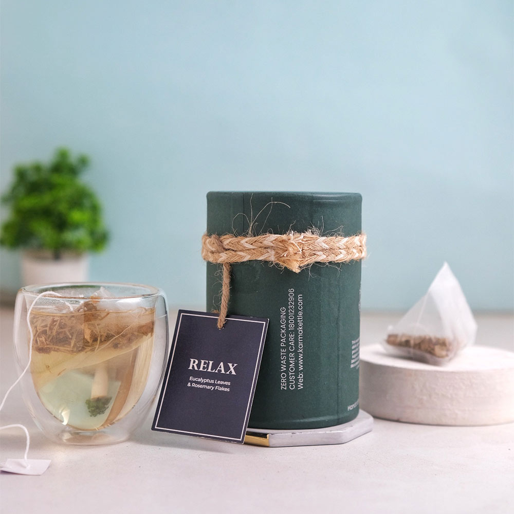 9 - Karma Kettle Relax Eucalyptus & Rosemary Tea,  Natural  15 Tea Bag(s) 