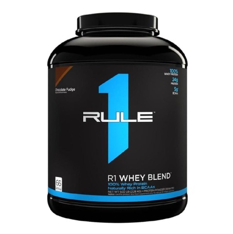 1 - Rule One R1 Whey Blend,  5.02 lb  Chocolate Fudge 