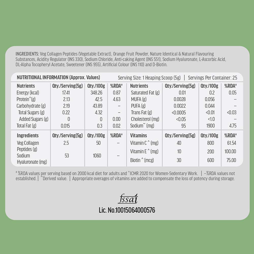 9 - HK Vitals Skin Radiance Collagen,  125 g  Orange - Veg