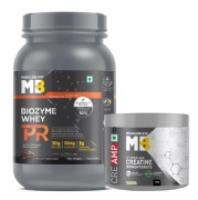 MuscleBlaze Biozyme Whey PR 2.2 lb & Creatine Monohydrate CreAMP Unflavoured 0.22 lb Combo